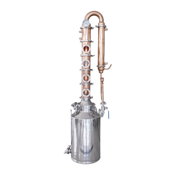 50L homely distilled cooker red copper whisky making machine alembic mini alcohol distiller